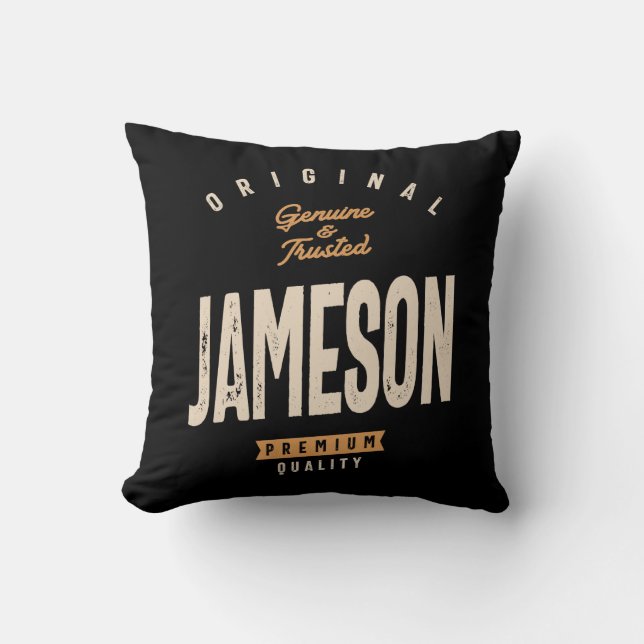 Coussin Jameson Nom personnalisé - Drôle Jameson (Recto)
