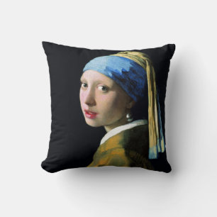 Coussin Jan Vermeer Girl Avec Une Perle Élevant L'Art Baro