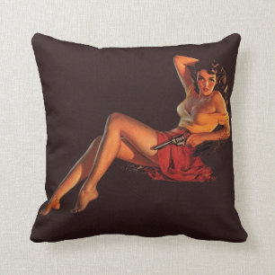 Coussin Jane avec l'arme à feu de bruit