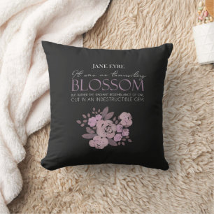 Coussin Jane Eyre - Pas de fleur transitoire - Roses sur N