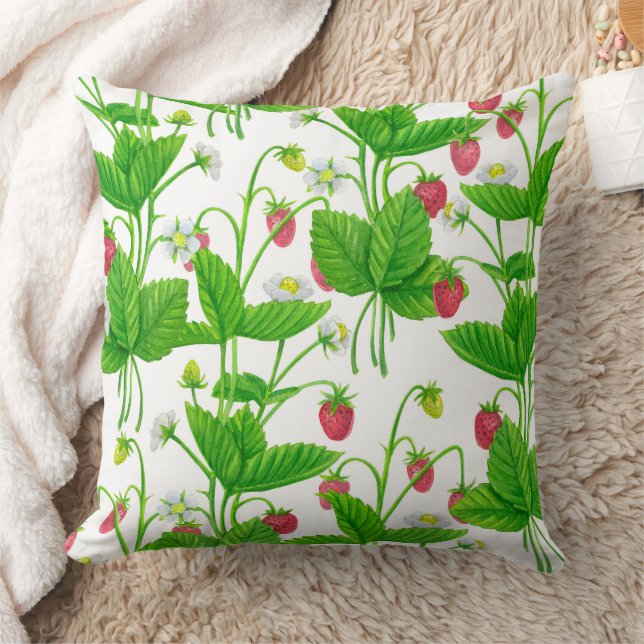 Coussin Jardin aux fraises (Couverture)