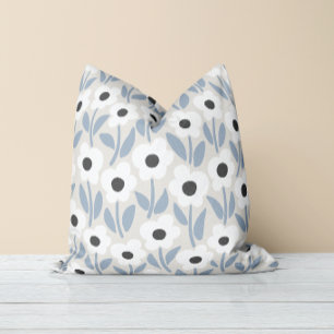 Coussin Jardin de Chalkflower Bleu Vibe d'Hiver