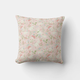 Coussin Jardin de lapin printanier