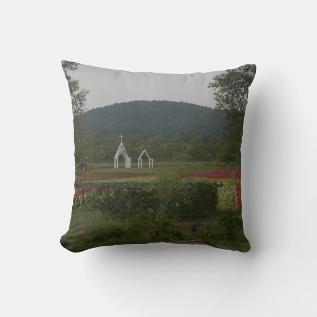 Coussin - jardin de manoir de lavande (Recto)