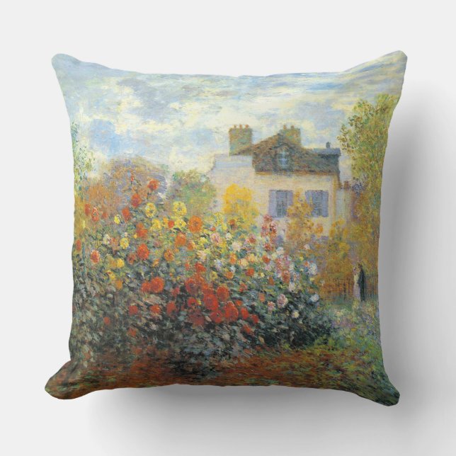 Coussin Jardin de Monet à Argenteuil (Recto)