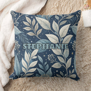 Coussin Jardin de nuit en toute transparence Motif botaniq