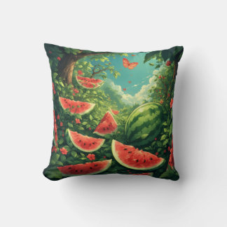 Coussin Jardin de pastèque magique - Nature Imaginaire Bla