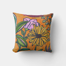 Jardin de tournesols orange chaud