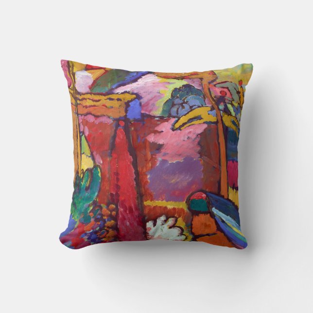 Coussin Jardin de Vasily Kandisnky de l'amour (Recto)