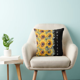 Coussin Jardin Elégant Tournesol