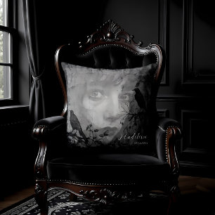 Coussin Jardin gothique Photo de corbeaux