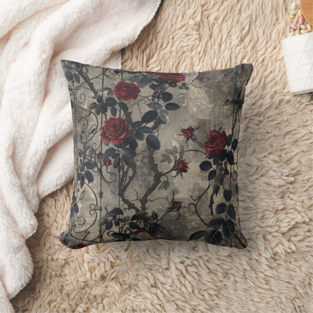 Coussin Jardin gothique victorien Rose Motif (Couverture)