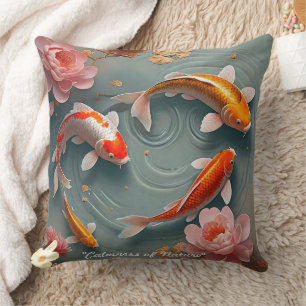 Coussin "Jardin japonais calme"