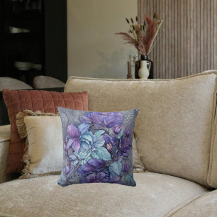 Coussin Jardin Pervenche