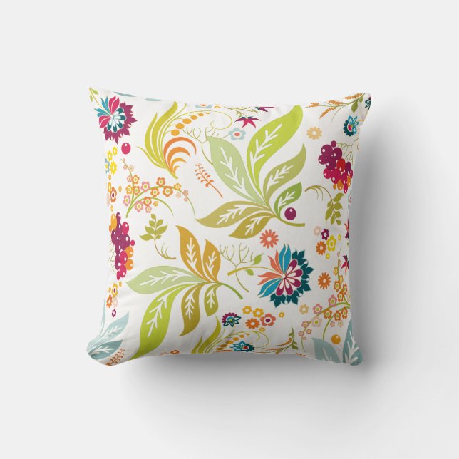 Coussin Jardin PixDezines/do-it-yourself couleurs arrière  (Recto)