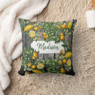 Coussin Jardin rustique d'agrumes