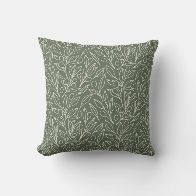 Coussin Jardin Sage (Recto)