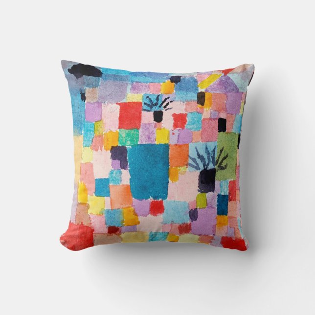 Coussin Jardin tunisien, Klee (Recto)