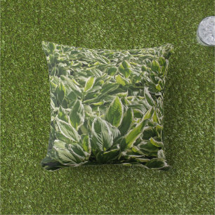 Coussin Jardin Vert feuille mignonne Fête des pères Plante