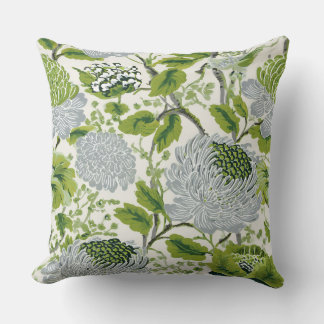 Coussin Jardin vintage Fleuri En Vert
