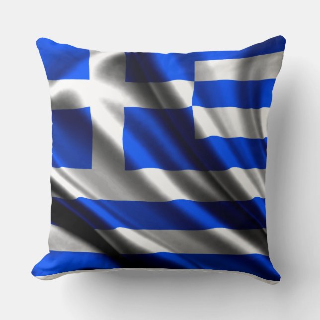 Coussin Jauge du drapeau national grec (Recto)