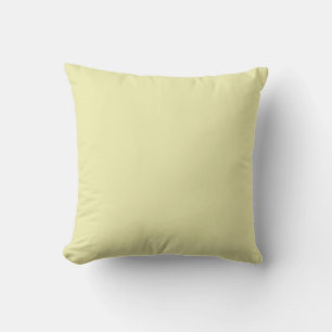 Coussin Jaune cire couleur solide