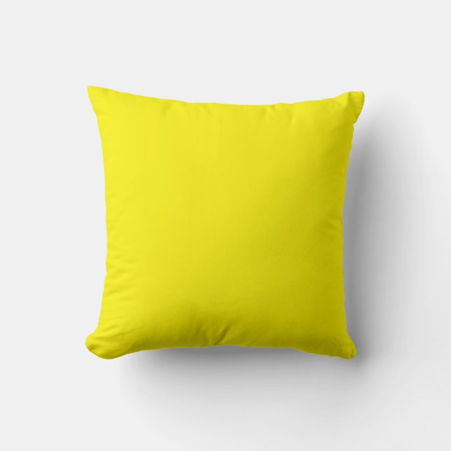 Coussin Jaune clair et ensoleillé (Recto)