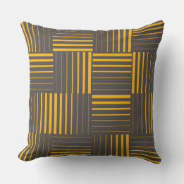 Coussin Jaune, cool, unique, tendance, lignes modernes