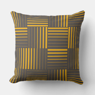 Coussin Jaune, cool, unique, tendance, lignes modernes