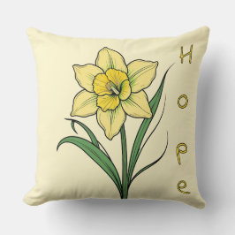Coussin Jaune Daffodil (Espoir)