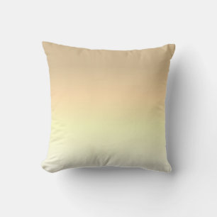 Coussin jaune doré blanc beige mignon