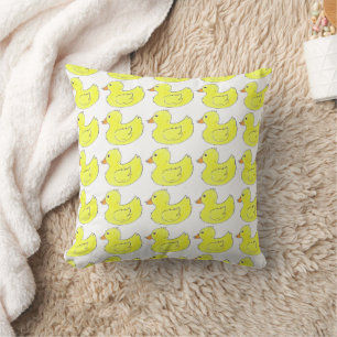 Coussin Jaune Duckies en caoutchouc Ducky Duck Bain Toile