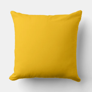 Coussin jaune moutarde dorée