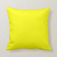 coussin jaune vif