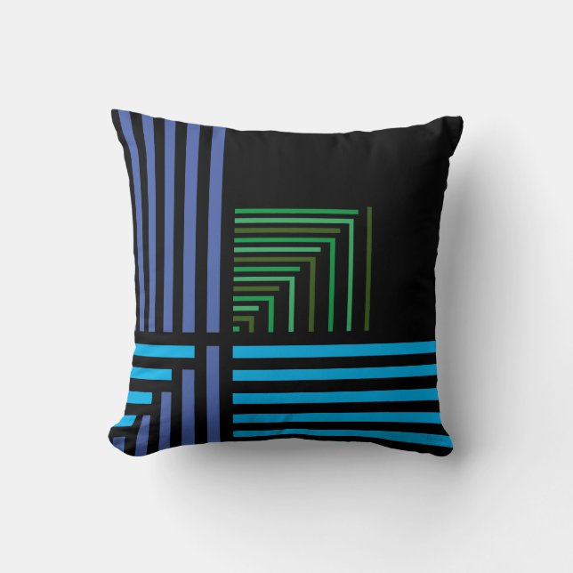 Coussin Jazz Age, Midnight'' (Recto)
