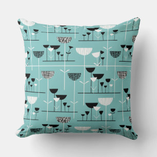 Coussin Jazz moderne - Bleu clair 80C6C6