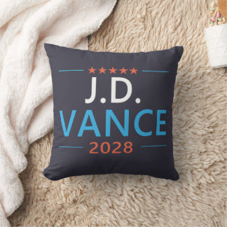 Coussin JD Vance 2028 Patriotique Républicain