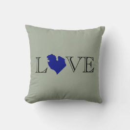 Coussin Je coeur Michigan