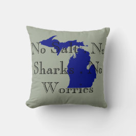 Coussin Je coeur Michigan