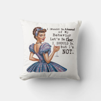 Coussin Je devrais avoir honte de mon comportement