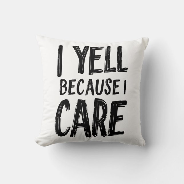 Coussin Je Dis Parce Que Ça M'Intéresse (Recto)