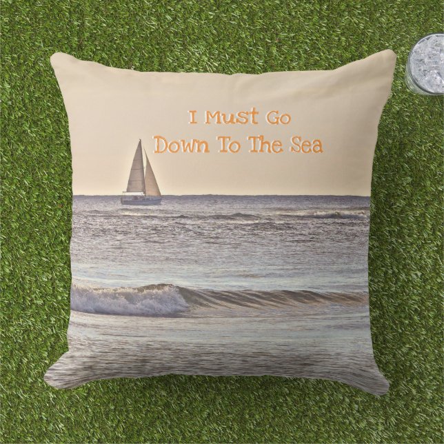 COUSSIN "JE DOIS DESCENDRE À LA MER" /BATEAU À VOILE EN ME (Herbe)