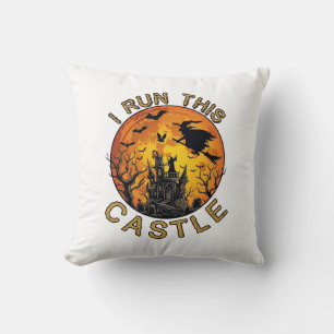 Coussin Je fais tourner ce château hanté Halloween (2)_1