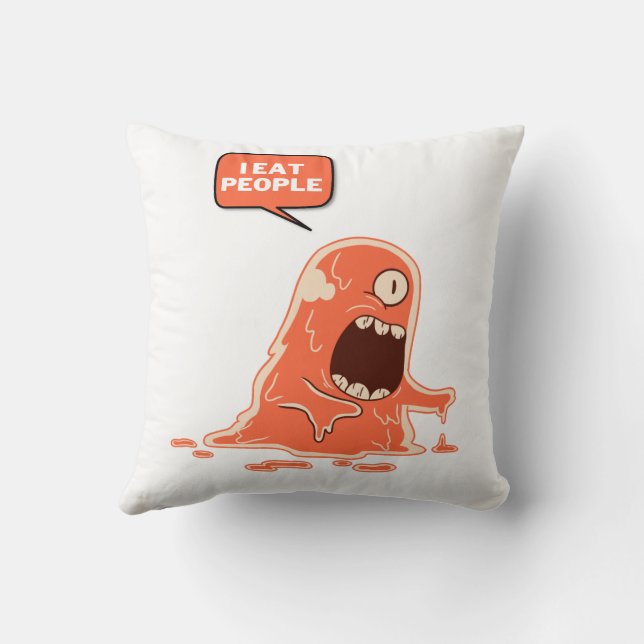 Coussin je mange les gens (Verso)