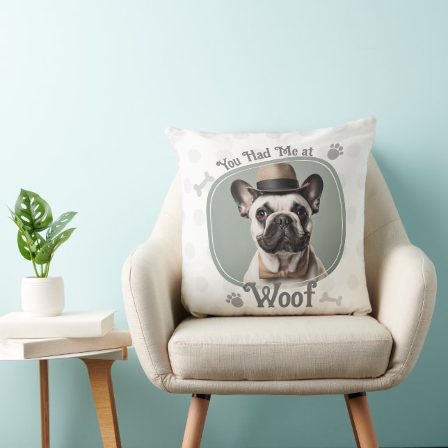 Coussin Je Me Suis Vu À Woof Pet Dog Photo (Chaise)