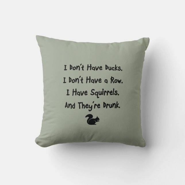 Coussin Je n'ai pas de canards (Recto)