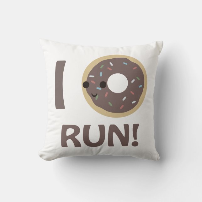 Coussin Je ne cours pas (Recto)