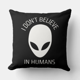 Coussin Je ne crois pas aux humains