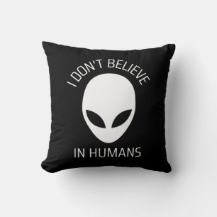 Coussin Je ne crois pas aux humains