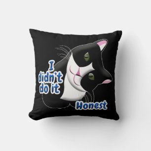 Coussin Je ne l'ai pas fait Chat